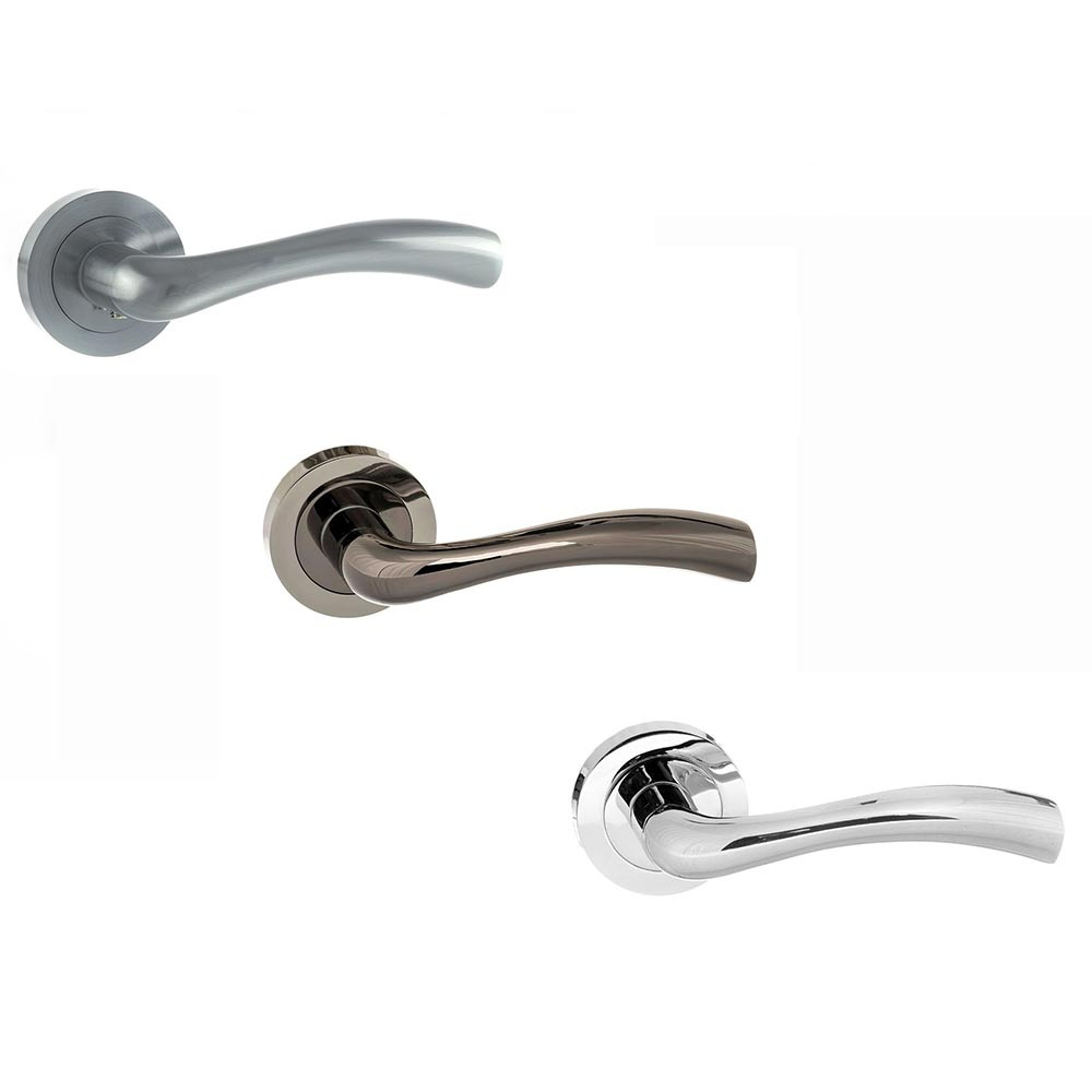 Atlantic Status Texas Lever on Round Rose Internal Door Handle