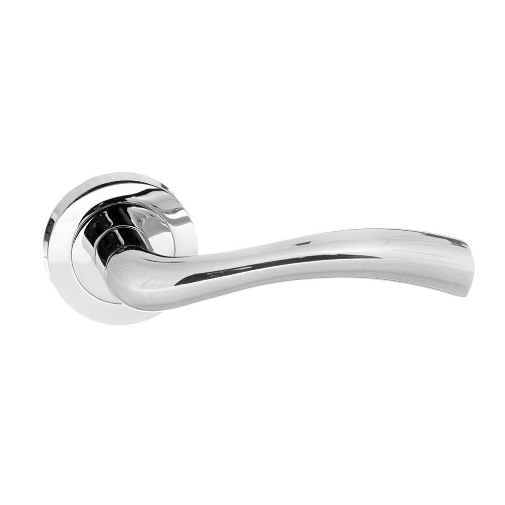Atlantic Status Texas Lever on Round Rose Internal Door Handle - Polished Chrome