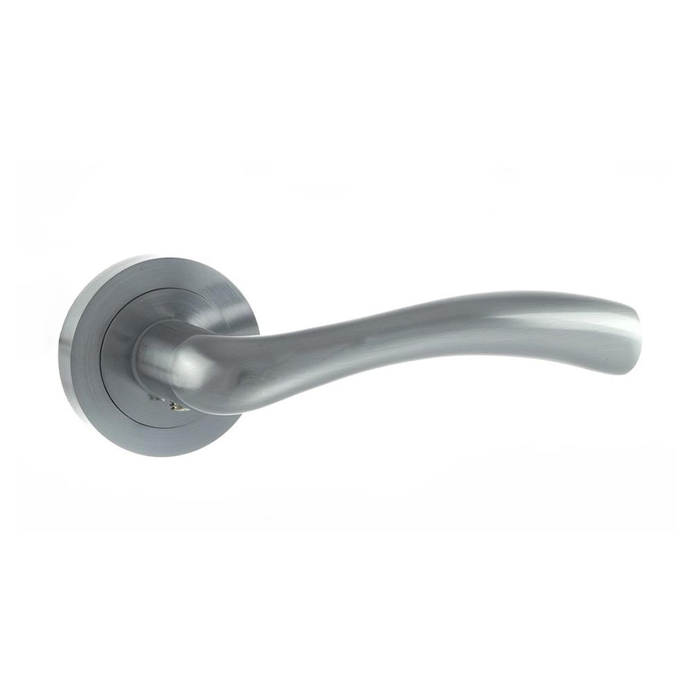 Atlantic Status Texas Lever on Round Rose Internal Door Handle - Satin Chrome