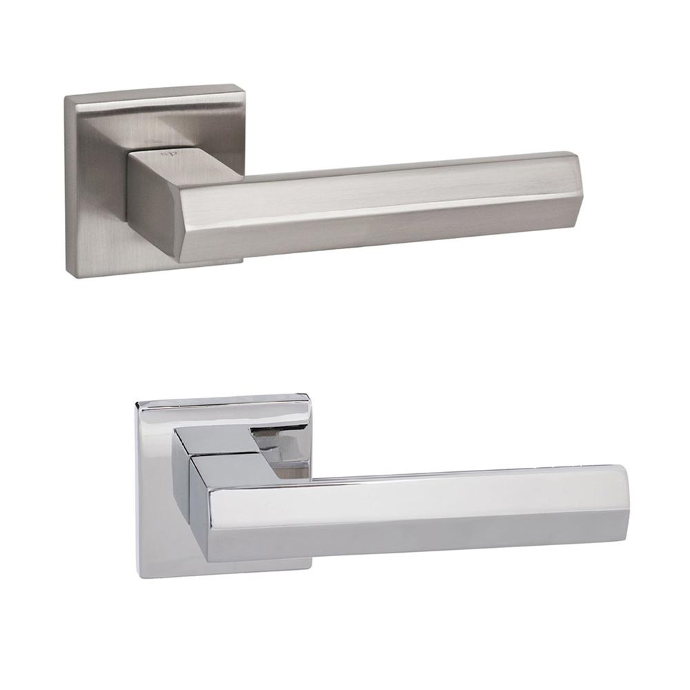 Atlantic Senza Pari Davoli Designer Lever on Flush Square Rose Internal Door Handle
