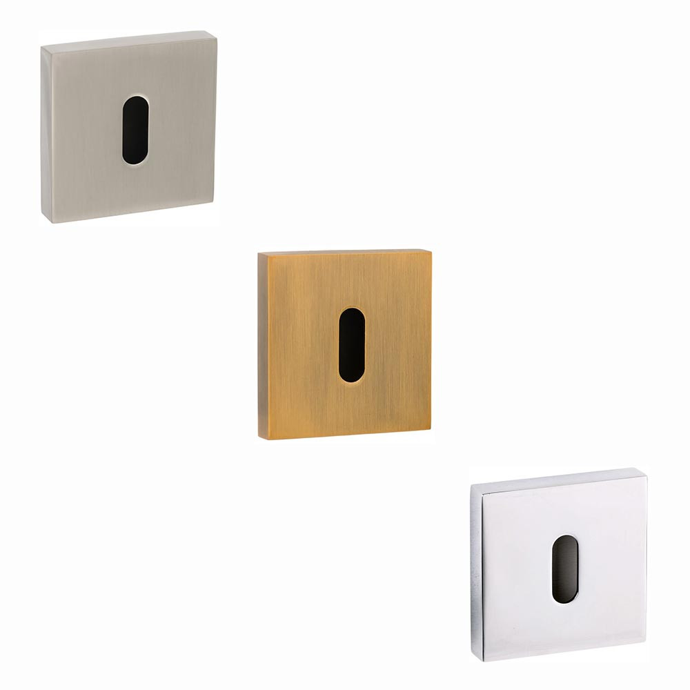 Atlantic Senza Pari Key Escutcheon on Flush Square Rose