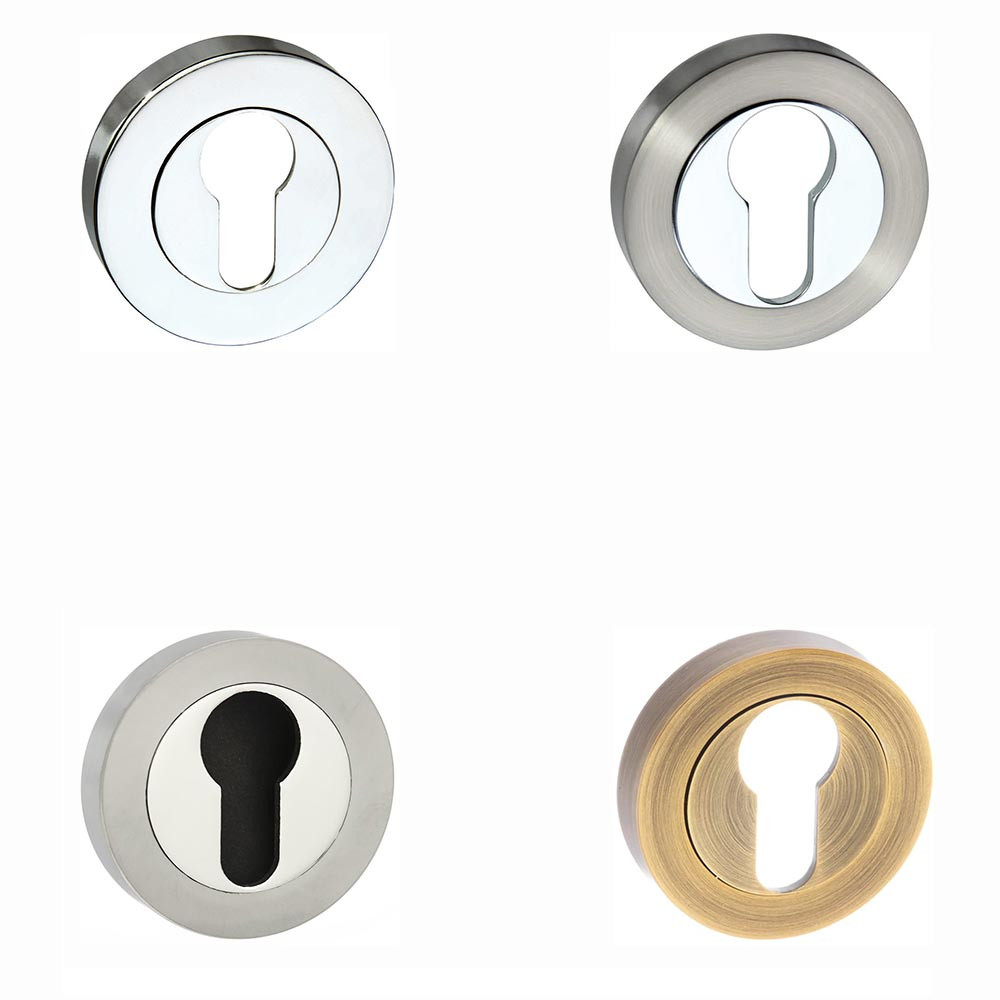 Atlantic Senza Pari Euro Escutcheon on Flush Round Rose