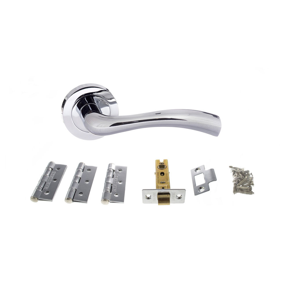 Atlantic Texas Polished Chrome Door Handle Pack
