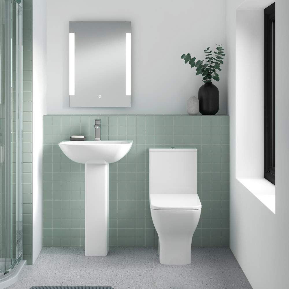 Nuie White Ava Rimless Toilet Pan, Cistern & Soft Close Seat China