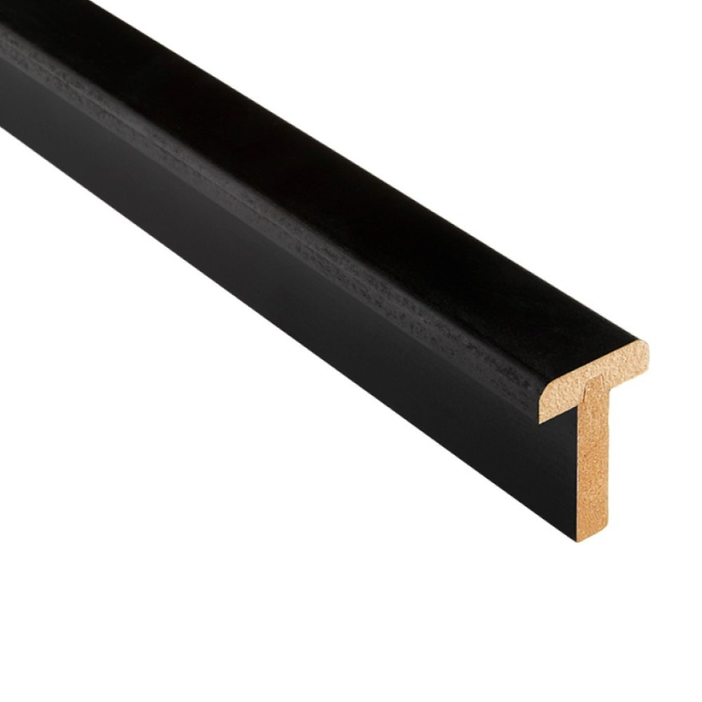 LPD  Internal Door Black Primed T-Lipping - 35mm