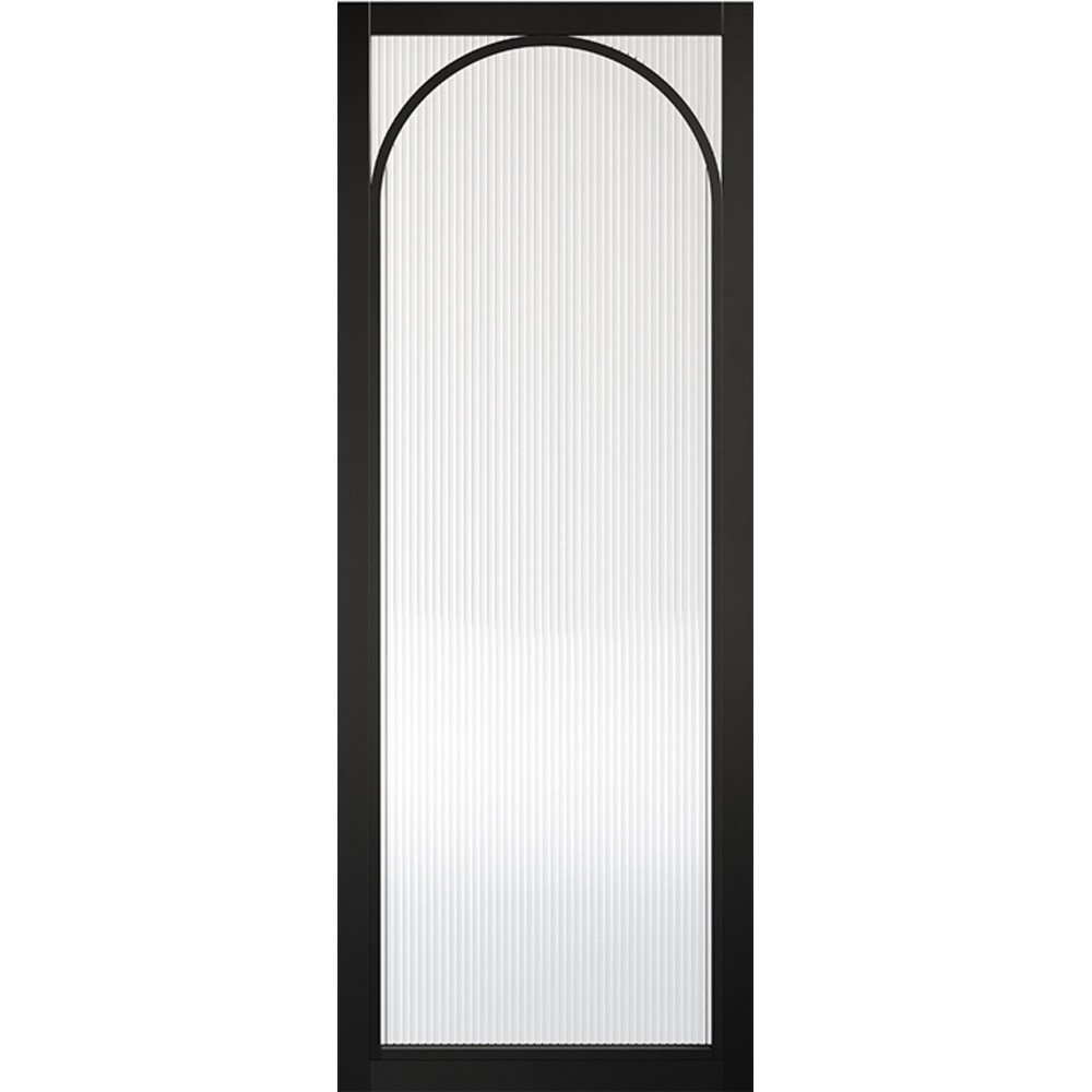 LPD Melrose Fully Finished Black Reeded Glass Internal Door