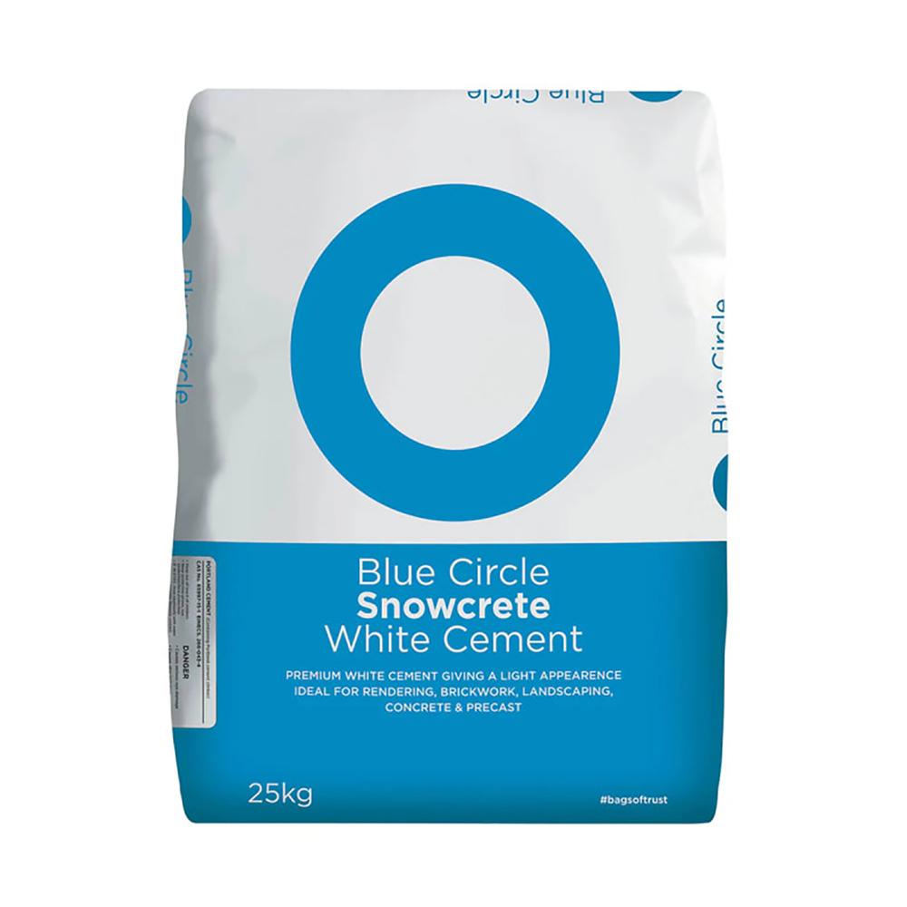 Blue Circle Snowcrete Cement in White - 25kg