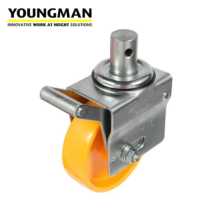 BoSS 150mm Aluminium Steel Castor with Safety Brake