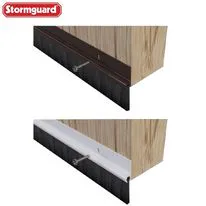 Silver Auto Seal Aluminium Door Draught Excluder Automatic Weather Bar Rain Deflector~5018341364625 01c Mp Silver Auto Seal Aluminium Door Draught Excluder Automatic Weather Bar Rain Deflector~5018341364625 01c Mp