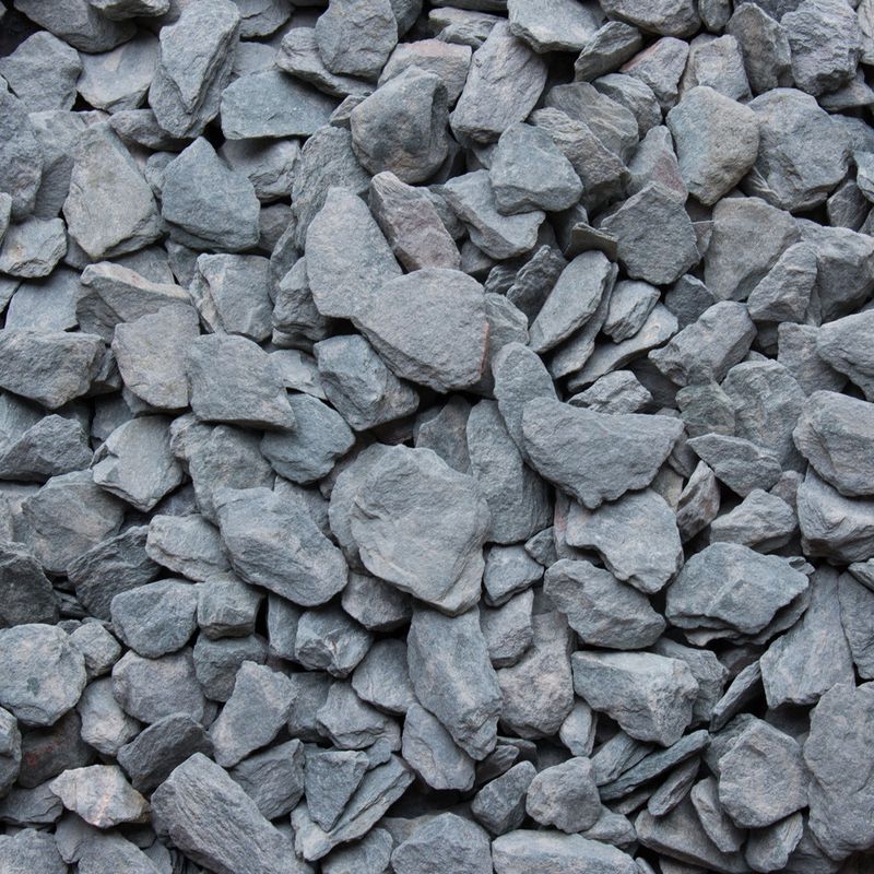 Bowland Stone Decorative 20 to 40mm Slate Aggregate Green 850kg Drainage Superstore®