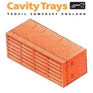 Cavity Trays Box Of 100 High Performance Cavibricks With 7500Mm2 Airflow Terracotta Polypropylene