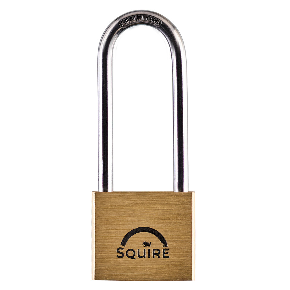 Brass Padlock with Stainless Steel Long Shackle - 40mm