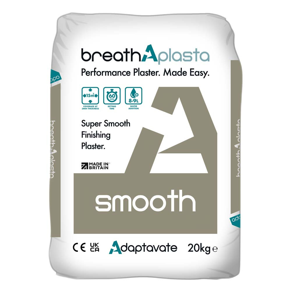 Breathaplasta Smooth Finishing Plaster - 20kg
