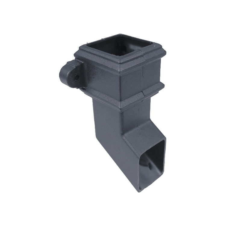 Brett Martin Cascade Cast Iron Style Square Plastic Pipe Shoe with Lugs