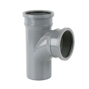 Brett Martin Plastic Double Socket Push Fit Soil Pipe Branch - 110mm