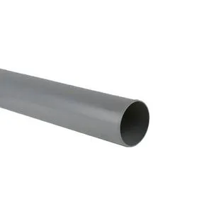 Brett Martin Plastic Plain End Push Fit Soil Pipe - 110mm