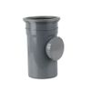 Brett Martin Plastic Push Fit Single Socket Soil Access Pipe 160mm - Grey