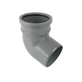 Brett Martin Plastic Push Fit Single Socket Soil Pipe Bend - 110mm