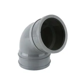 Brett Martin Plastic Push Fit Soil Pipe Single Socket 112.5 Degree Offset Bend - 110mm