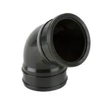 Brett Martin Plastic Push Fit Soil Pipe Single Socket 112.5 Degree Offset Bend - 110mm