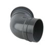 Brett Martin Plastic Push Fit Soil Pipe Single Socket 112.5 Degree Offset Bend 160mm - Grey