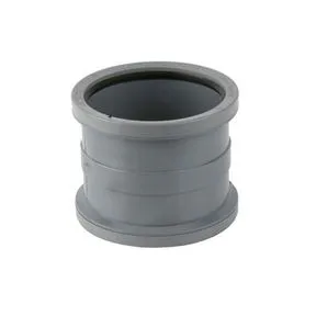 Brett Martin Plastic Double Socket Push Fit Soil Pipe Connector - 110mm