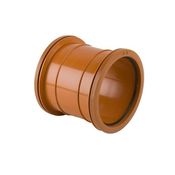 Brett Martin Underground Drain Pipe Double Socket PVC Slip Coupler - 160mm