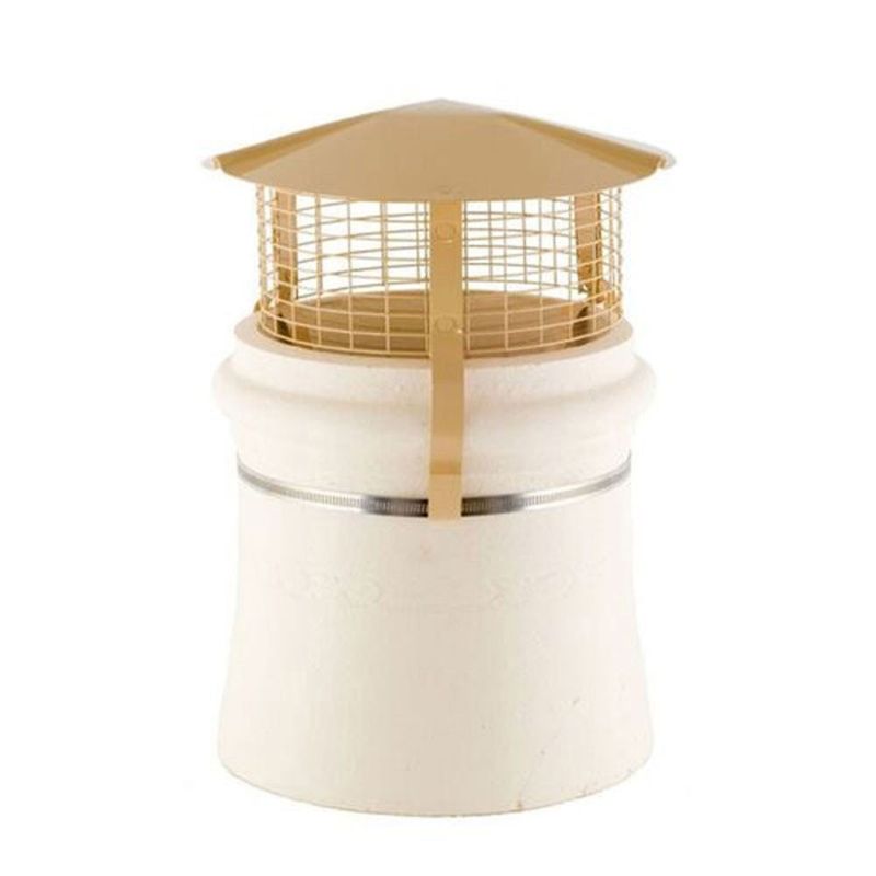 Brewer Cowls Birdguard Round Chimney Cowl with Strap Fix for Solid Fuel