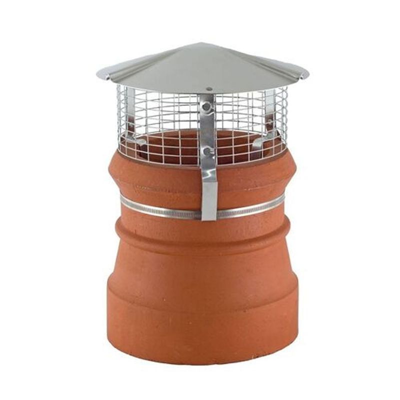 Brewer Cowls Stainless Steel Birdguard Chimney Cowl with Round Strap