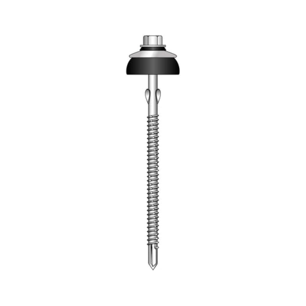 Briarwood 110mm Fibre Cement To Heavy Section Metal Tek Screws - Pack of 100