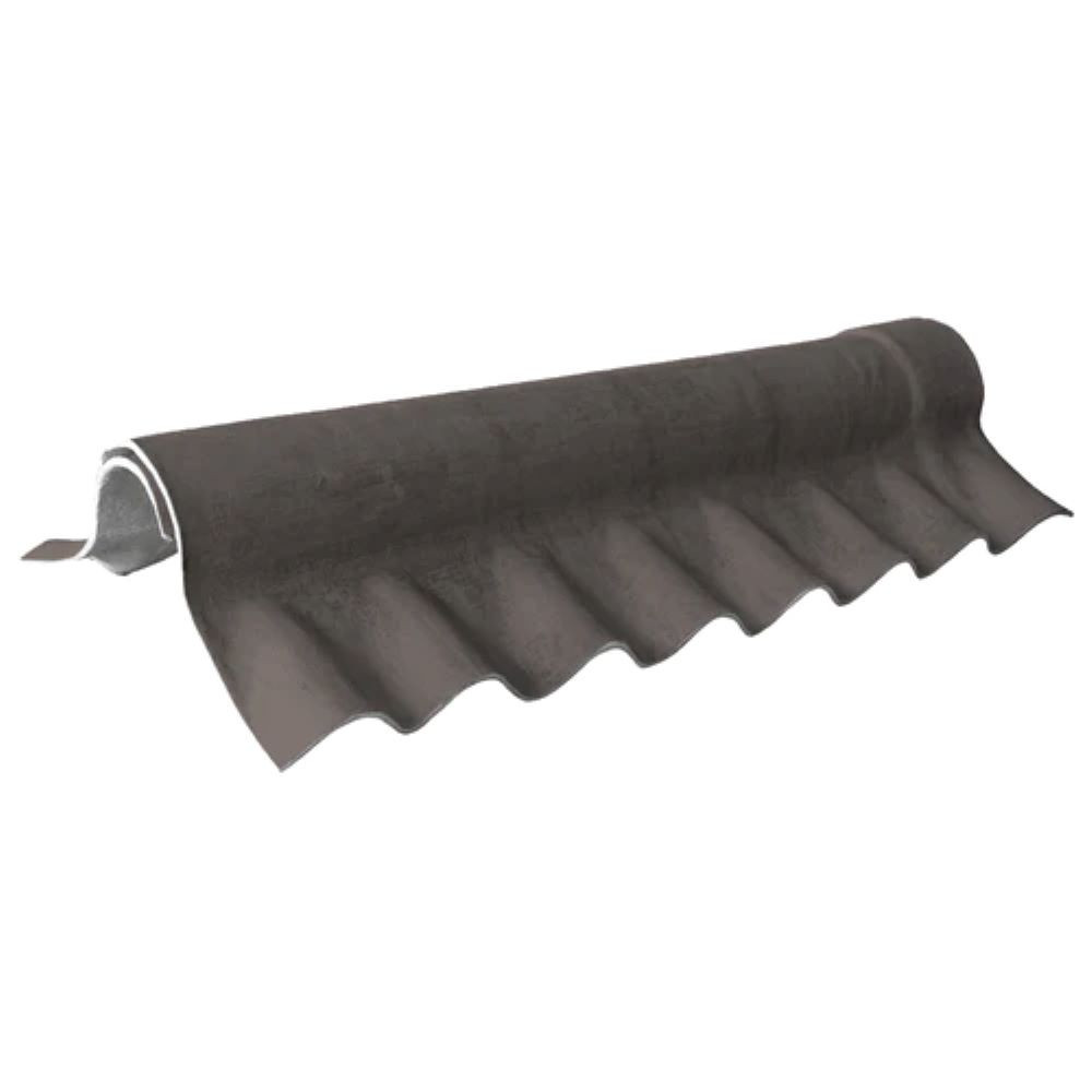 Briarwood EUROSIX Two-piece Fibre Cement Close Fitting Ridge Pair in Beaver Brown