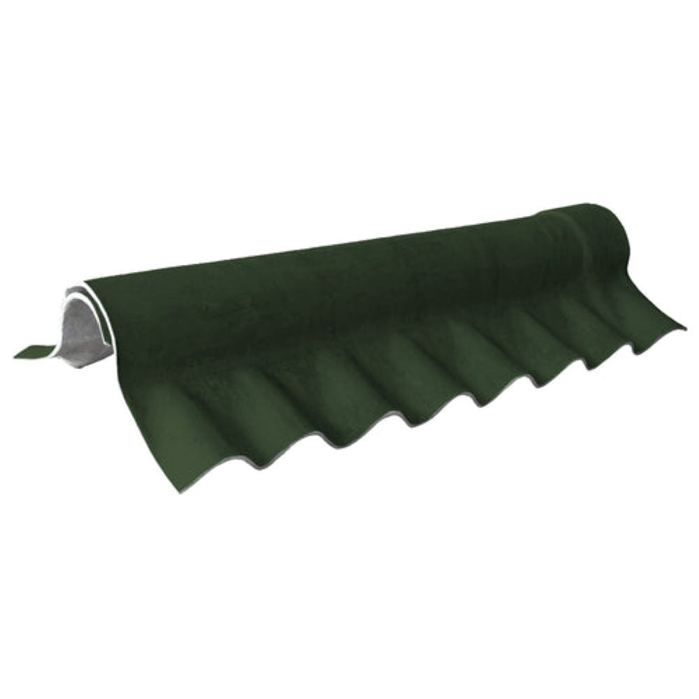 Briarwood EUROSIX Two-piece Fibre Cement Close Fitting Ridge Pair in Juniper Green