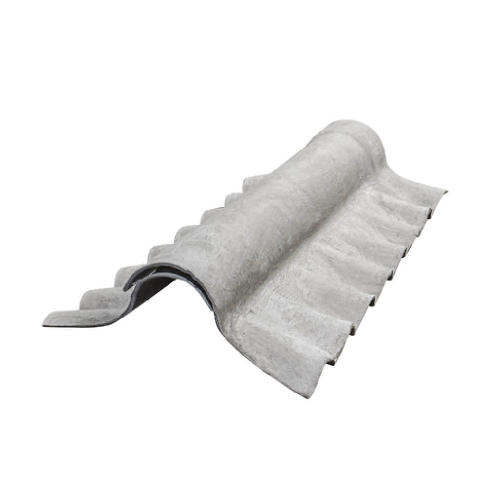 Briarwood EUROSIX Two-piece Fibre Cement Close Fitting Ridge Pair in Natural Grey