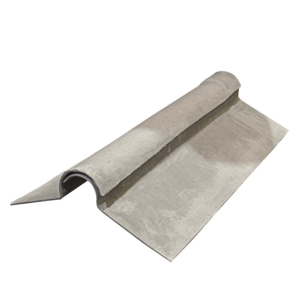 Briarwood EUROSIX Two-piece Fibre Cement Plain Wing Ridge Pair in Natural Grey