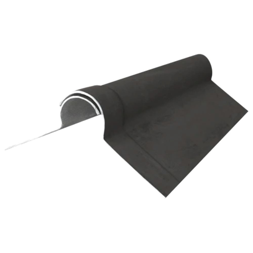 Briarwood EUROSIX Two-piece Fibre Cement Plain Wing Ridge Pair in Van Dyke Brown