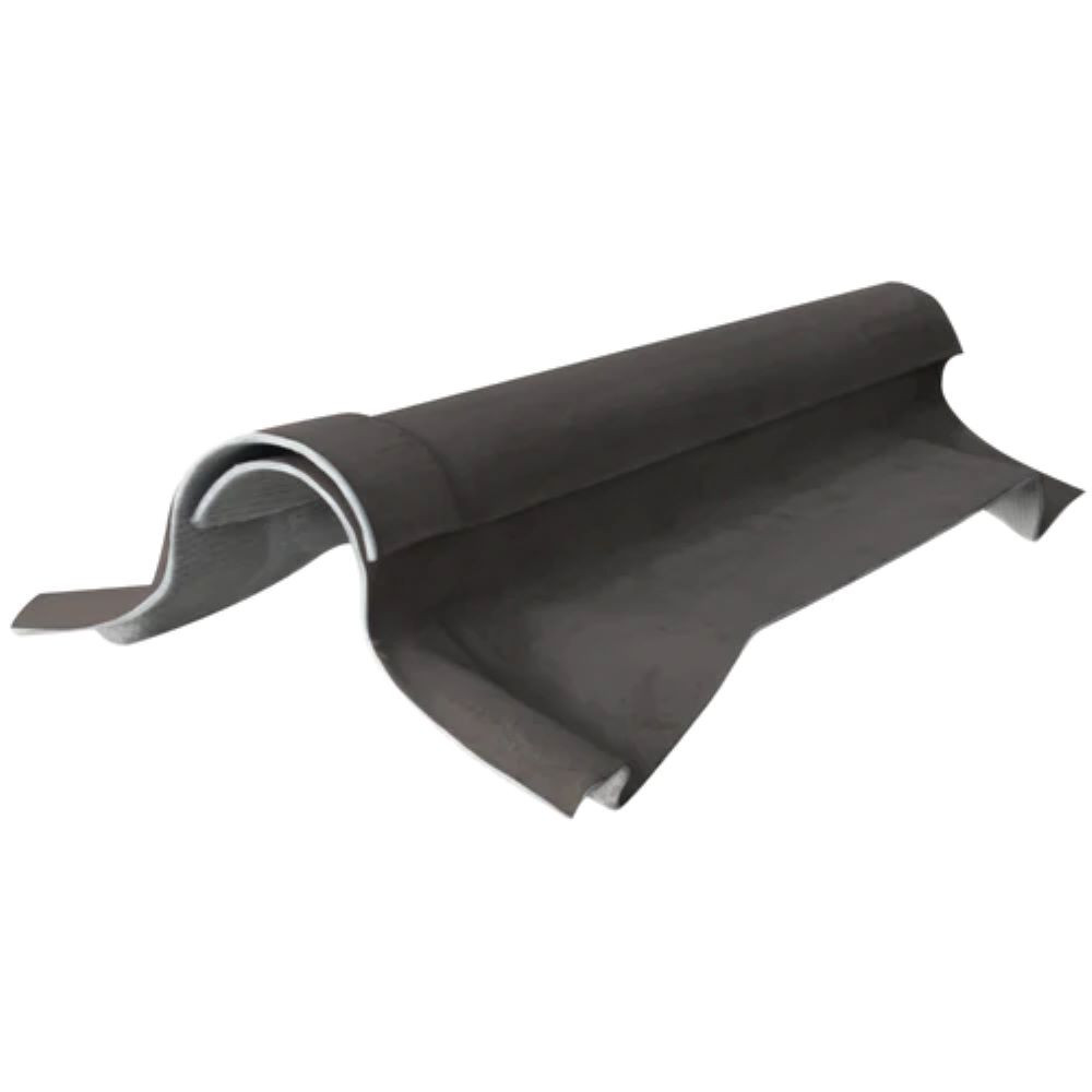 Briarwood EUROSIX Two-piece Fibre Cement Ventilated Ridge Pair in Beaver Brown