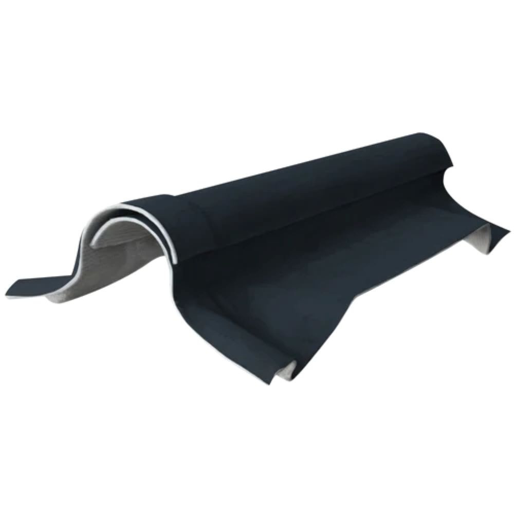 Briarwood EUROSIX Two-piece Fibre Cement Ventilated Ridge Pair in Slate Blue