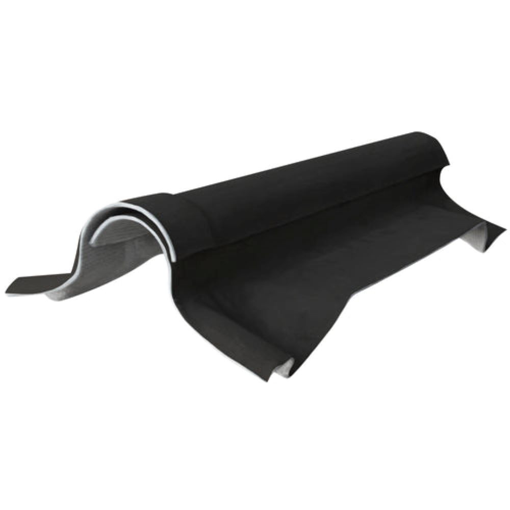 Briarwood EUROSIX Two-piece Fibre Cement Ventilated Ridge Pair in Van Dyke Brown