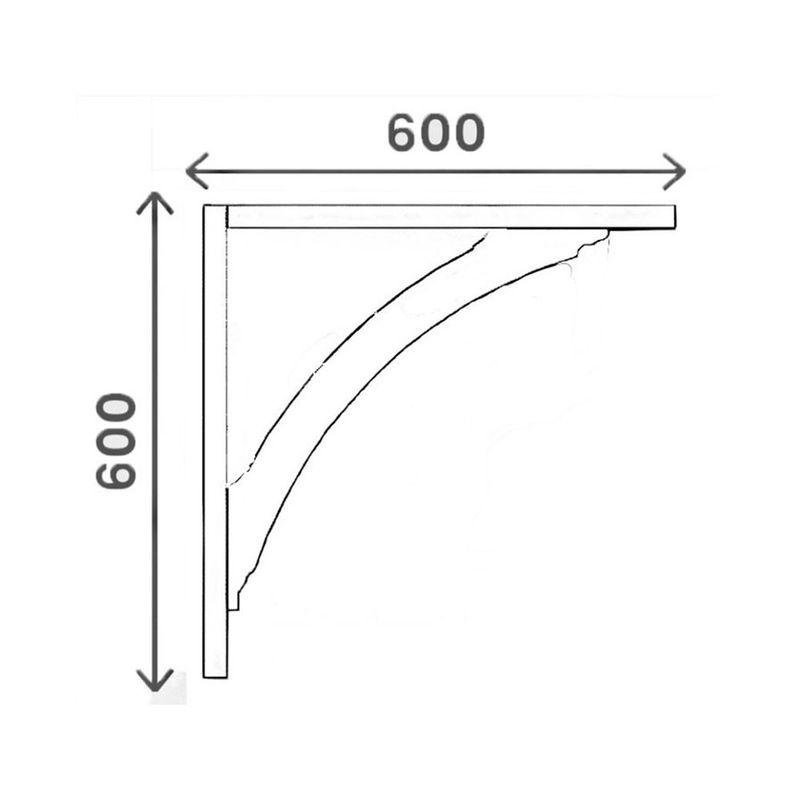 Britmet The Kingfisher WTruss Apex Angled Finial Door Canopy Kit with