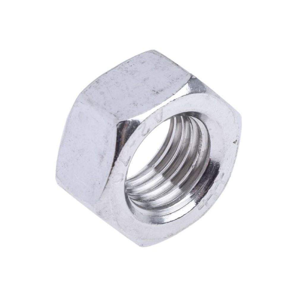 Jtm Silver Bzp Hex Nuts M16 - Pack Of 10 Mild Steel
