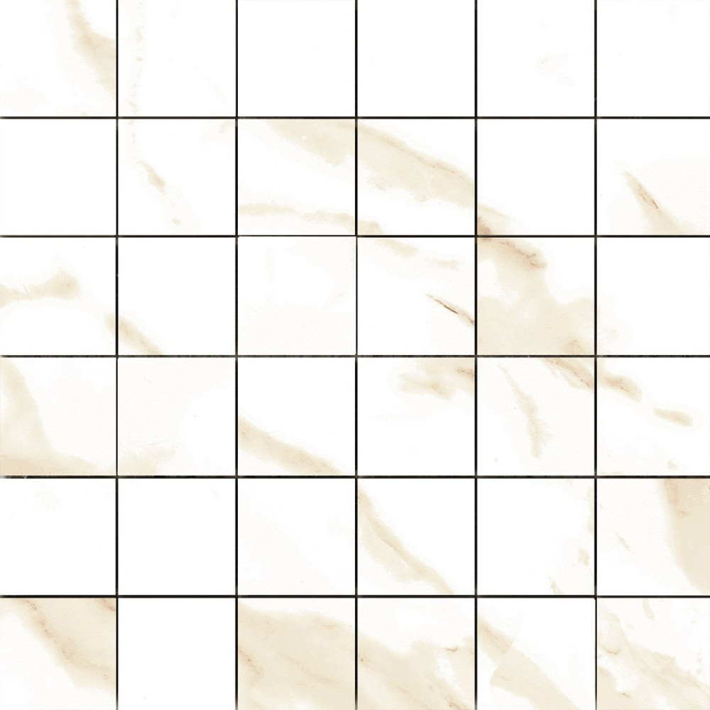 Calacatta Gold Marble Effect Matt Porcelain Mosaic Wall & Floor Tile
