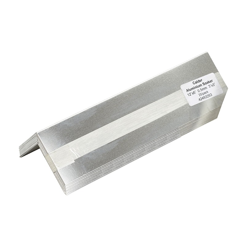 Calder Aluminium Soakers 12'' x 7'' Bent 4'' x 3'' - Pack of 25
