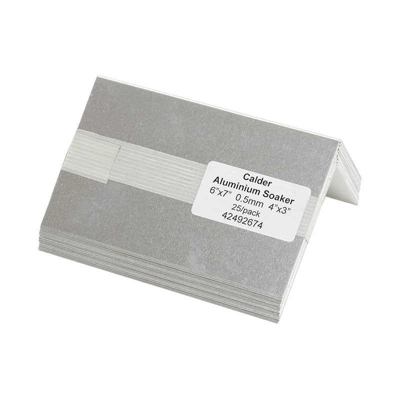 Calder Aluminium Soakers 7'' x 7'' Bent 4'' x 3'' - Pack of 25