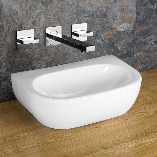Clickbasin White Cannes 420Mm Ceramic Oval Countertop Basin