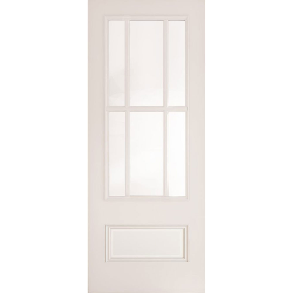 Deanta Canterbury White Primed Glass Internal Door