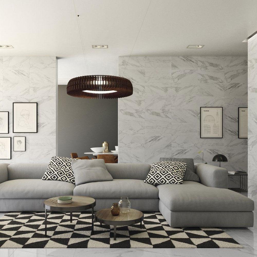Canvas Carrara Matt Rockfall Structure Ceramic Wall Tile - 600mm x 300mm