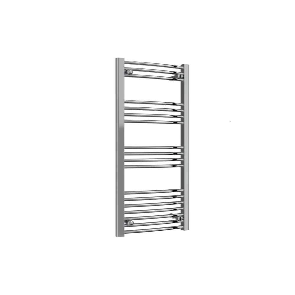 Capo Chrome 1200Mm X 400Mm Curved Towel Rail Steel