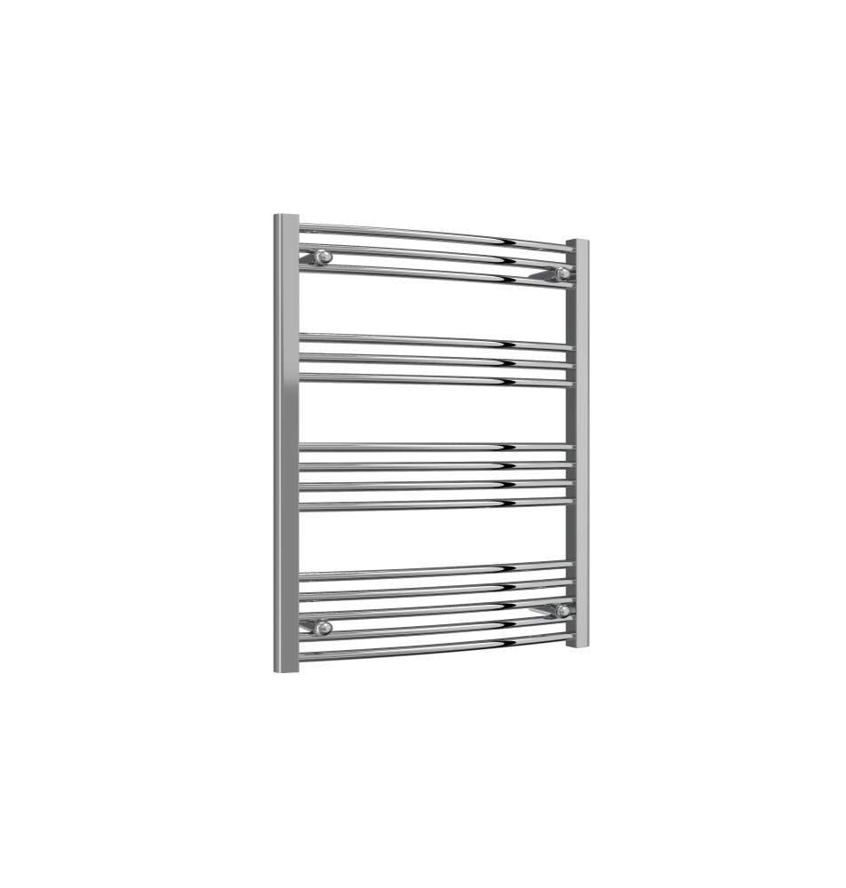 Capo Chrome 1000Mm X 600Mm Curved Towel Rail Steel