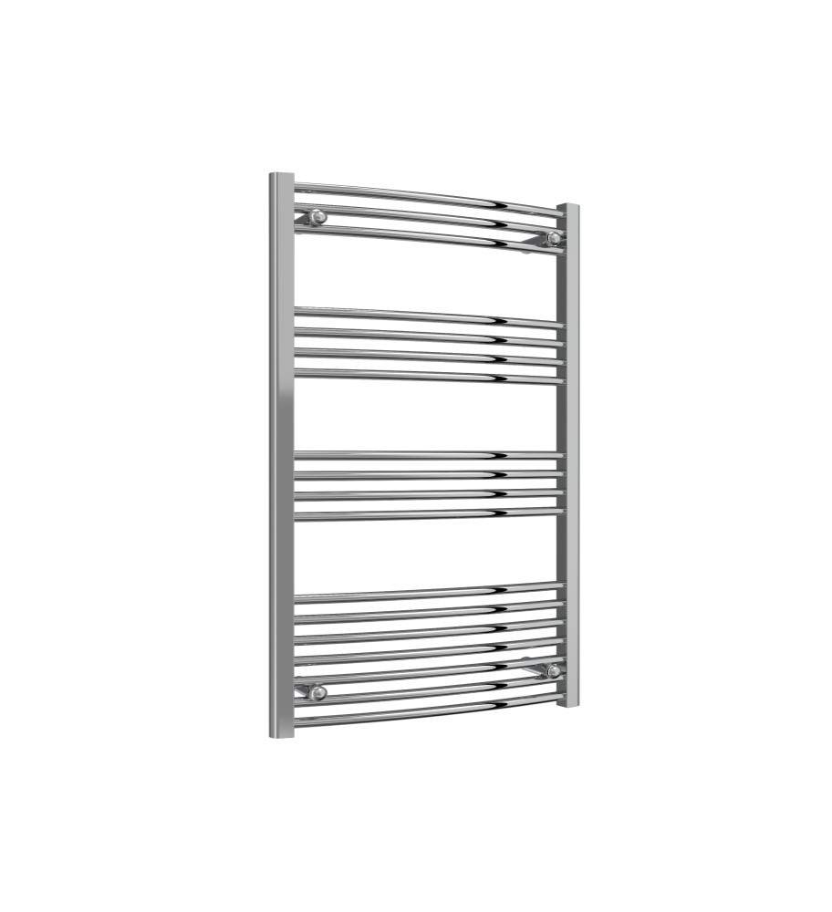 Capo Chrome 1200Mm X 600Mm Curved Towel Rail Steel
