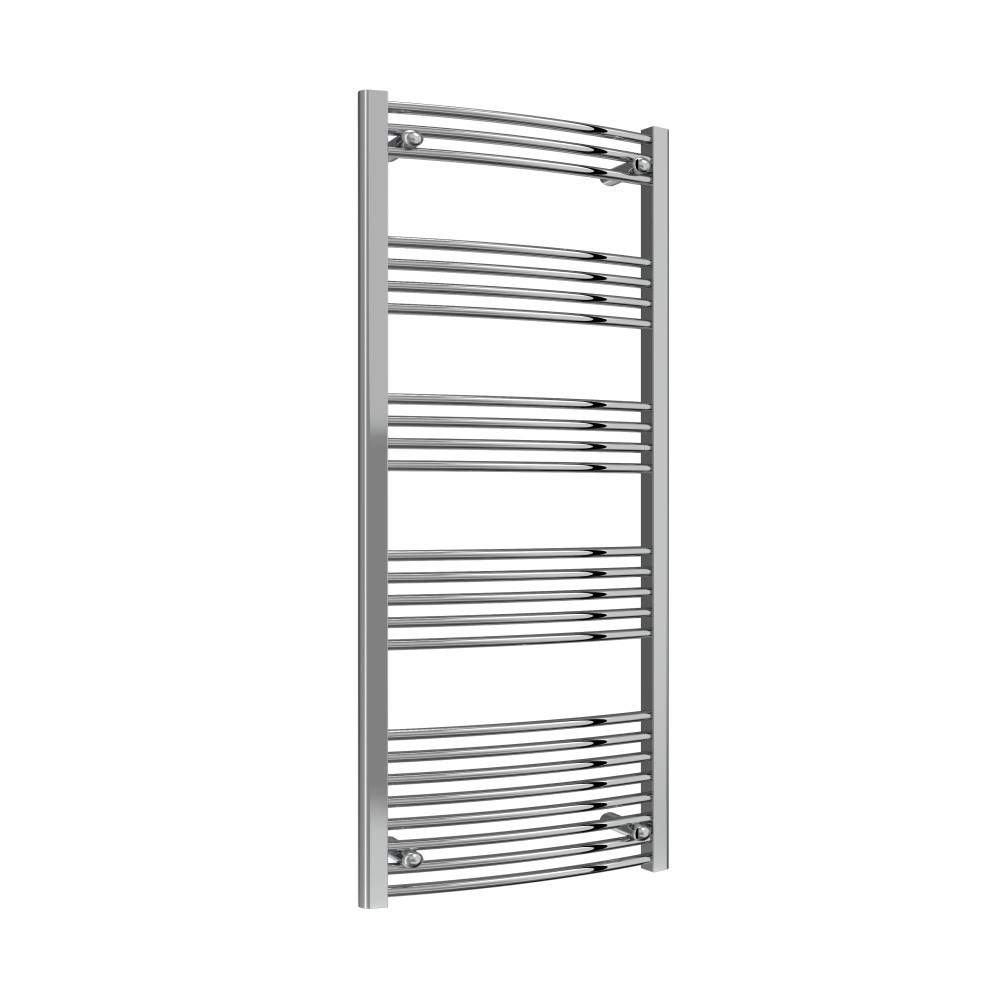 Capo Chrome 1600Mm X 500Mm Curved Towel Rail Steel